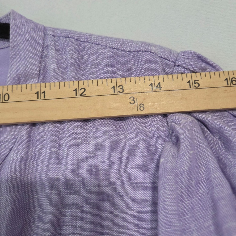 Lilly Pulitzer Mialeigh Elbow Sleeve Linen Shift Dress 16 Lilac Coastal Resort - Picture 5 of 16